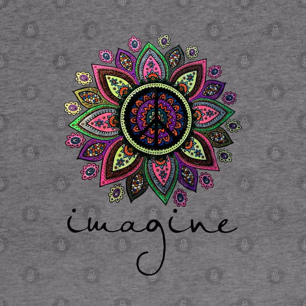 Imagine Hippie Flower by Raul Caldwell